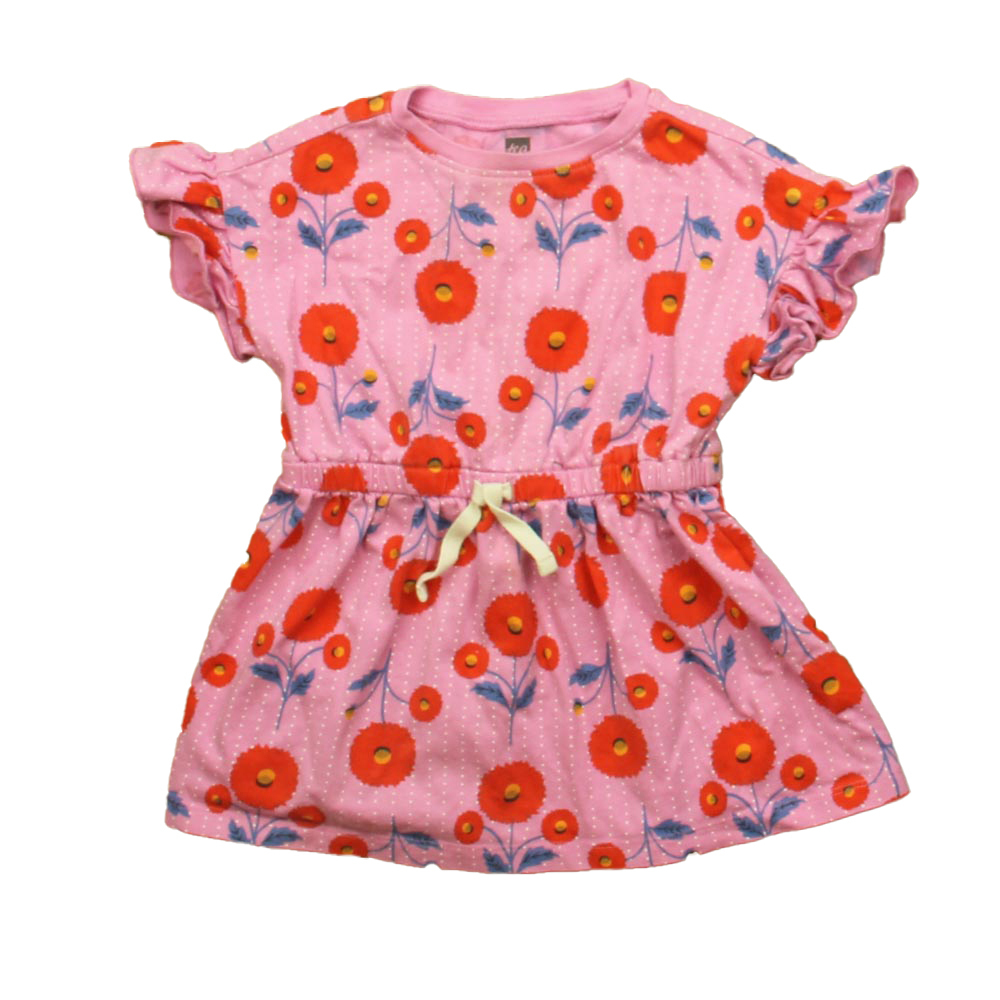 Tea Collection Girls Pink Floral Dress size: 12-18 Months